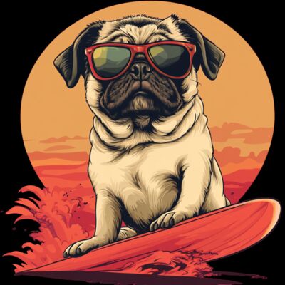 itsareel2522 create nice cartton pug wear sunglass surfing   st a8ead534 c0e8 433e a4c2 dd9fab65 Thumbnail